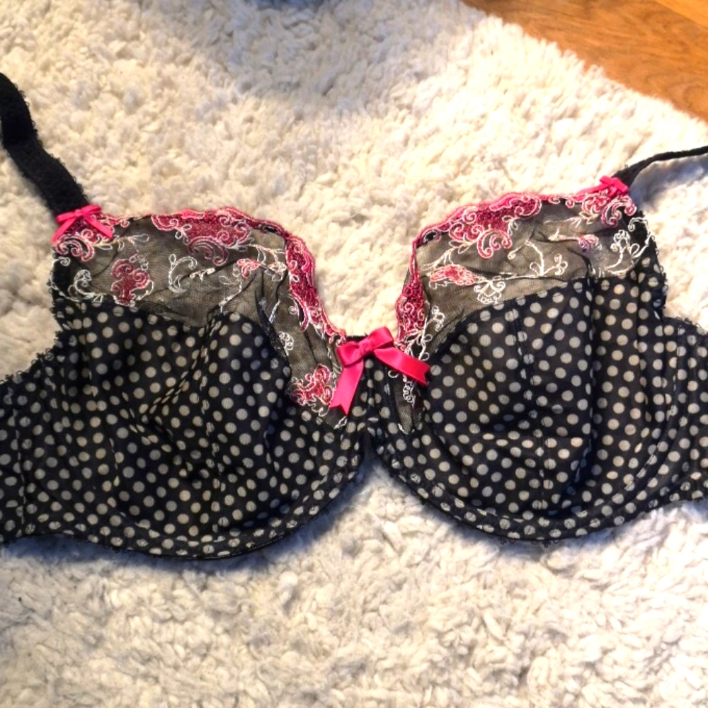 NWOT Freya Polka Dot Bra 36F